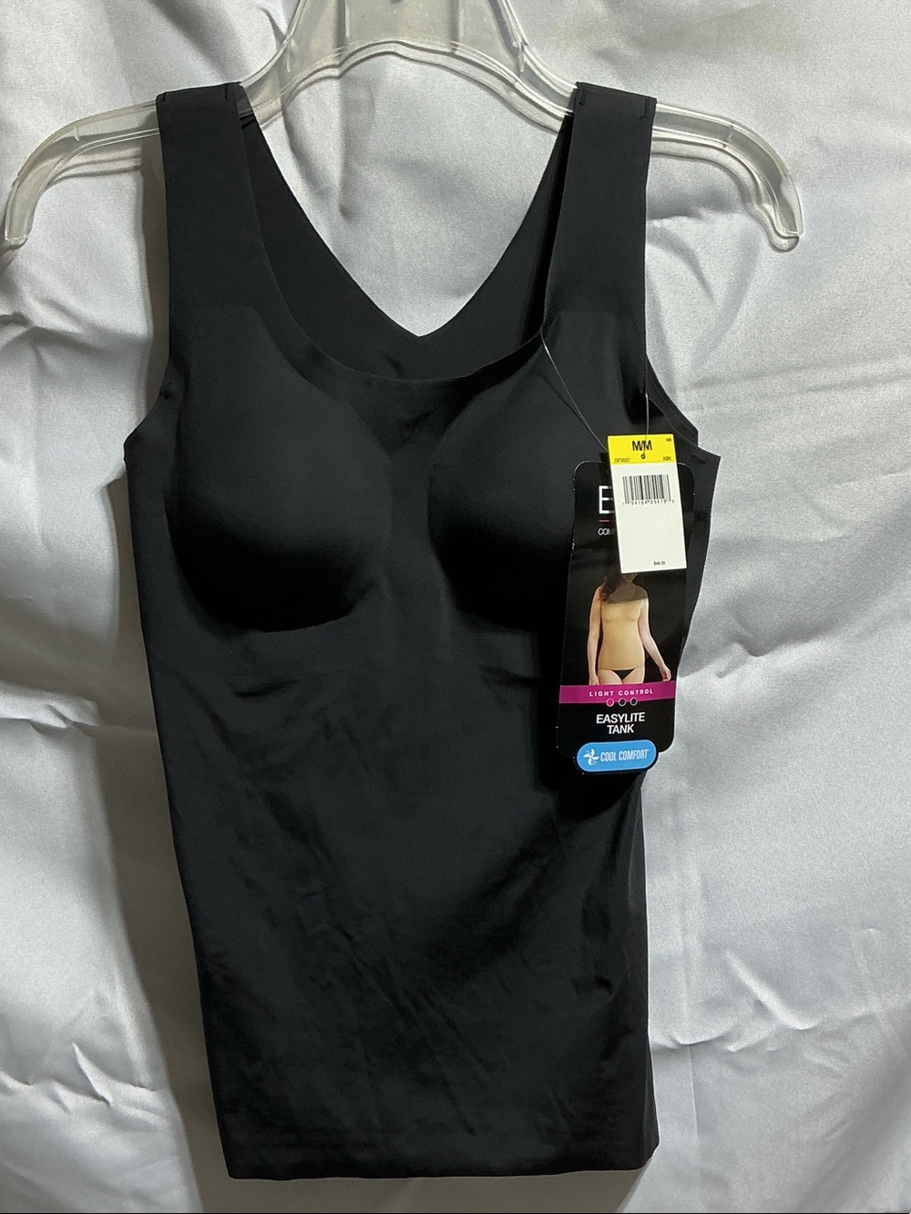 Bali Easylite Tank Medium Black Shapewear NEW NWT